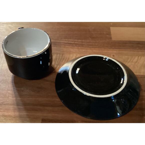 CUBITA Black & Gold Espresso Cup & Saucer - Picture 9 of 9